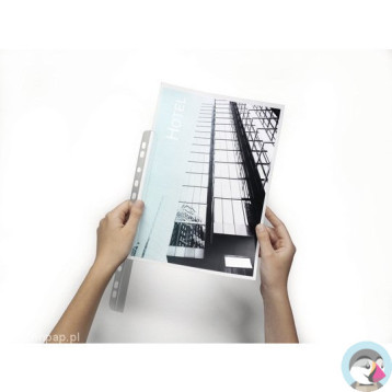 Grzbiety zaciskowe A4 6mm 60k (50szt) przezroczyste z perforacją 290419 DURABLE