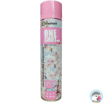 Odświeżacz powietrza/Nautralizator zapachów ONE SHOT 600ml KWITNĄCY SAD