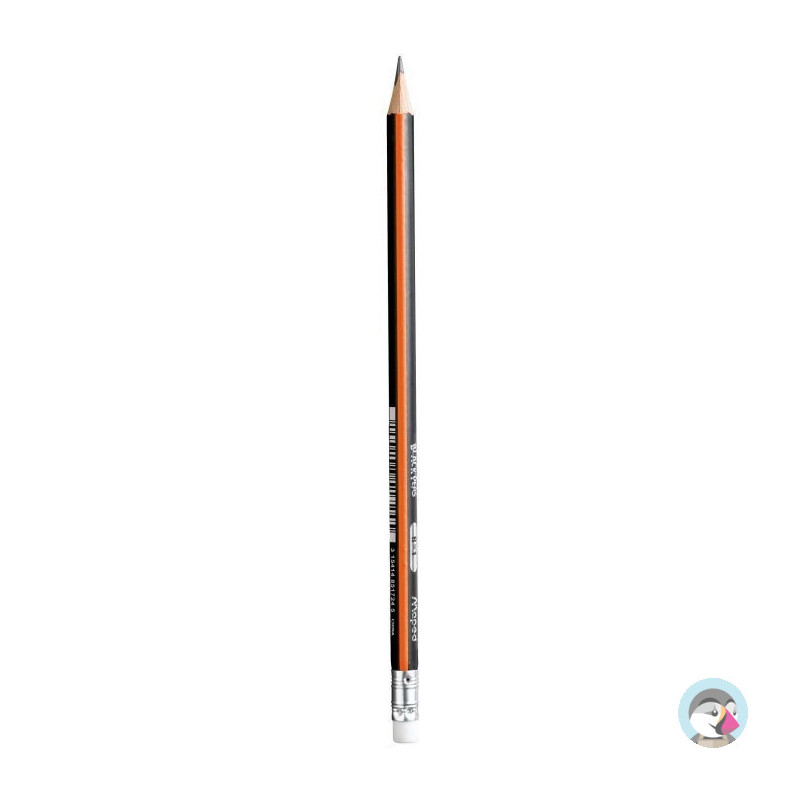 Ołówek drewniany z gumką Blackpeps B MAPED 851724