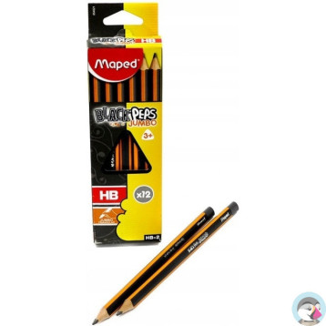 Ołówek BLACKPEPS JUMBO HB 854021 MAPED