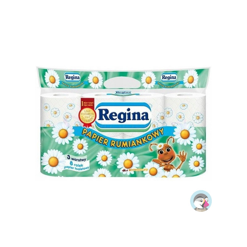 Papier toaletowy REGINA (8 rolek) rumiankowy 3 warstwy