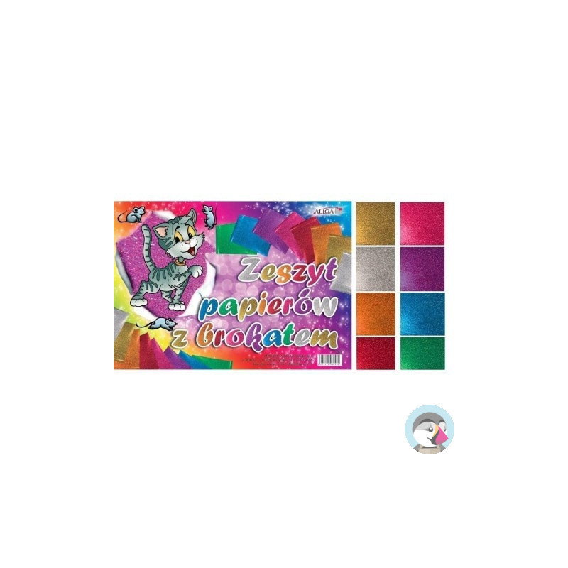 Zeszyt papierów z brokatem B4 ZB-4 ALIGA