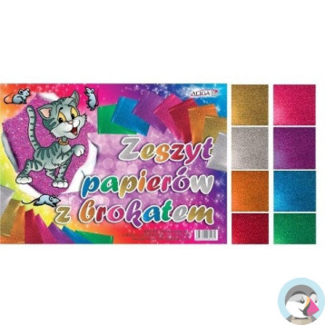 Zeszyt papierów z brokatem B4 ZB-4 ALIGA