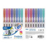 Pióro kulkowe 0,5mm THINK 8kolorów EQ300-8C DELI