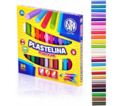 Plastelina szkolna dla dzieci zestaw 24 kolory 303110001 ASTRA