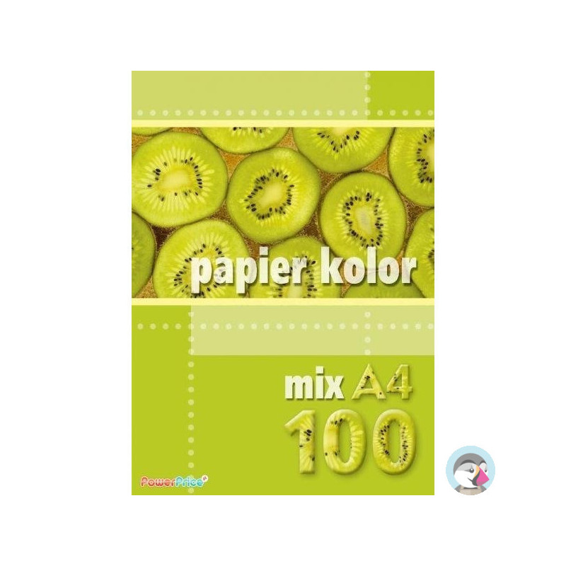 Papier ksero A4 80g KRESKA 100ark mix
