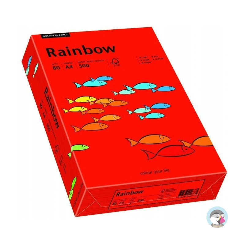 Papier ksero A4 80g RAINBOW R28 ciemny czerwony R28 88042475