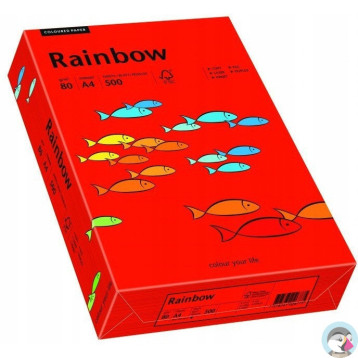 Papier ksero A4 80g RAINBOW R28 ciemny czerwony R28 88042475