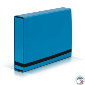 Teczka z gumką BOX CARIBIC jasno niebieska 5cm 341/19 VAUPE