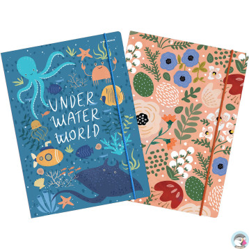 Teczka kartonowa z gumką C4 mix wzorów 400164933 TOP 2000