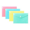 Teczka kopertowa na dokumenty A7 na zatrzask PP 10 sztuk mix pastelowy TKP-A7 BIURFOL