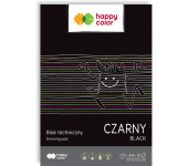 Blok techniczny A4 10k 170g czarny HA 3717 2030-9 HAPPY COLOR