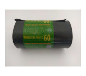 Worki na śmieci 60L LDPE czarne (50szt) 60cm/80cm
