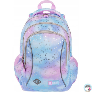 Plecak szkolny 3-komorowy Tornister dla dziewczynki Pastel Stars BP-26 ST.RIGHT St.Majewski