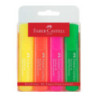 Zakreślacz 1546 fluo 4 kolory etui 154604 FC FABER CASTELL