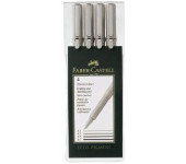 Cienkopis ECCO PIGMENT 4szt. 0,1  0,3  0,5  0,7 FC166004 FABER CASTEL