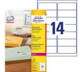 Etykiety 99,1x38,1 L7563-25 przezroczyste poliester (25arkuszy ) AVERY ZWECKFORM