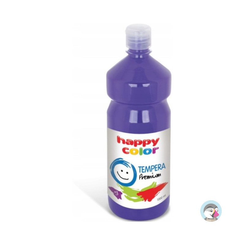 Farba TEMPERA Premium 1000ml fioletowa HAPPY COLOR 3310 1000-61