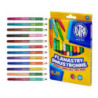 Flamastry dwustronne zestaw 12 sztuk || 24 kolory pisaki mazaki 314118001 ASTRA