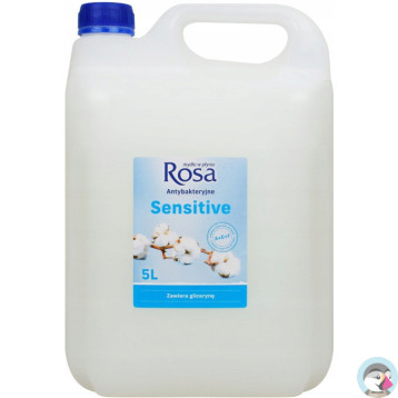 Mydło w płynie 5L ANTYBAKTERYJNE ROSA (białe) Sensitive Mydło w płynie 5L ANTYBAKTERYJNE ROSA (białe) Sensitive