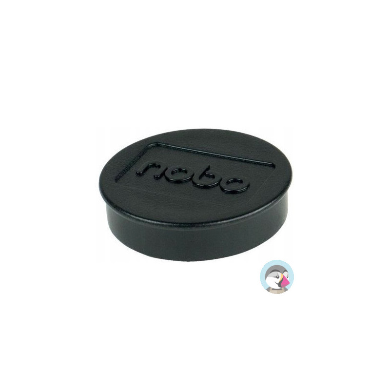 Magnesy do tablic 38 mm (2,5 kg), czarne (10szt.) 1915312 NOBO