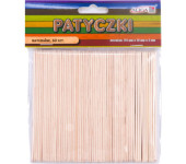 Patyczki naturalne 114x10x2mm (60szt.) ALIGA PK-3243