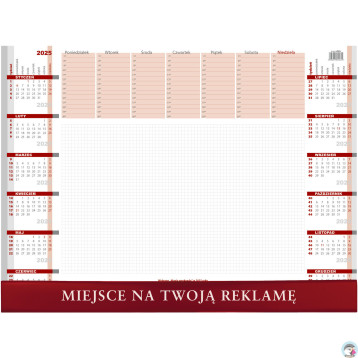 Biuwar z listwą 550x410mm 2026 KB051B Wokół Nas Biuwar z listwą 550x410mm 2026 KB051B Wokół Nas