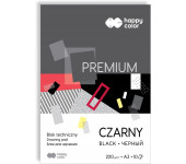 Blok techniczny A3 10k 220g czarny PREMIUM HA 3722 3040-9 HAPPY COLOR