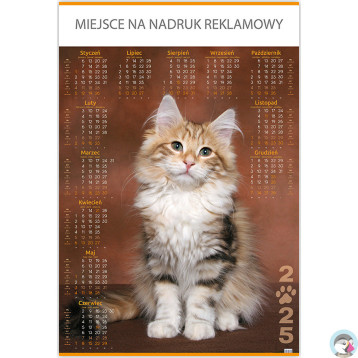 Kalendarz Plakatowy B1, P18 PIES I KOT 67x98cm TELEGRAPH Kalendarz Plakatowy B1, P18 PIES I KOT 67x98cm TELEGRAPH