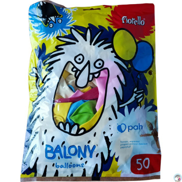 Balony dekoracyjne pastelowe mix 10`` (50szt.) FIORELLO 170-2796 Balony dekoracyjne pastelowe mix 10`` (50szt.) FIORELLO 170-2796