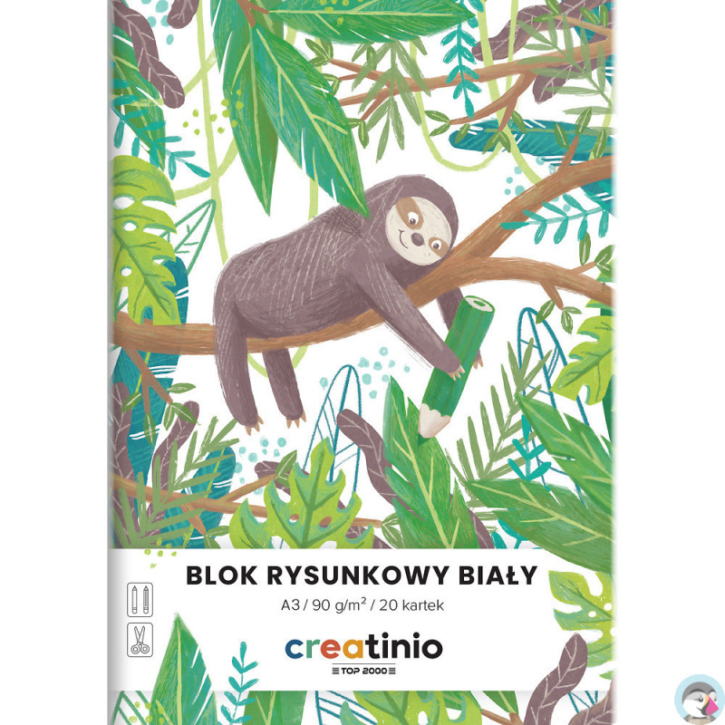 Blok rysunkowy A3 20k biały CREATINIO 400176664 TOP 2000