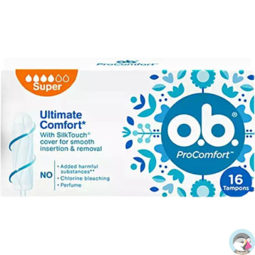 Tampony O.B. (16 sztuk) ORYGINAL Super ProComfort