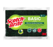 Zmywak do szorowania SCOTH-BRITE Basic włóknina (3szt.) zielony 3M-68060502025