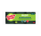 Gąbka do zmywania SCOTCH-BRITE Basic płaski (3szt.) żółto-zielony 3M-68060502001