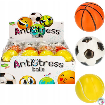 Piłka antystresowa 7cm SPORT mix 459749 MEGA CREATIVE Piłka antystresowa 7cm SPORT mix 459749 MEGA CREATIVE