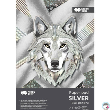 Blok Hobby SILVER A4 150-230g. (10ark.) HA 7840 2030-SL Happy Color