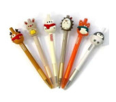 Długopis ścieralny automatyczny Flexi Abra Kolori Klik Christmas Forest niebieski TT8825 Penmate