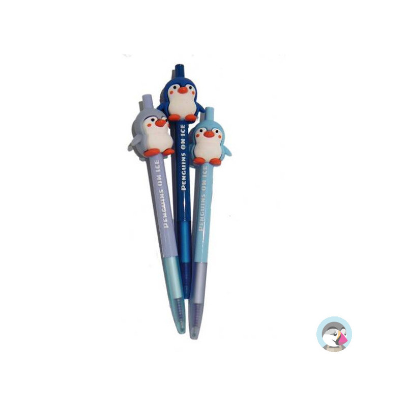 Długopis ścieralny automatyczny Flexi Abra Kolori Klik Peguin niebieski TT8823 Penmate