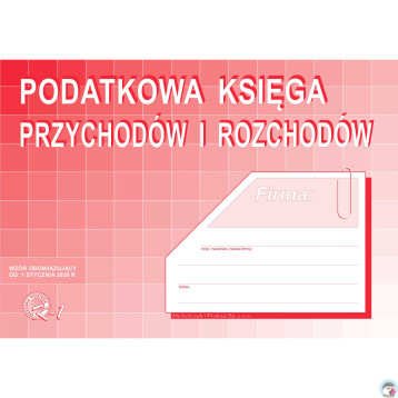 K-1 Podatkowa księga przychodów i rozchodów A4 (wzór obowiązujący od 01.01.2026) MICHALCZYK I PROKOP