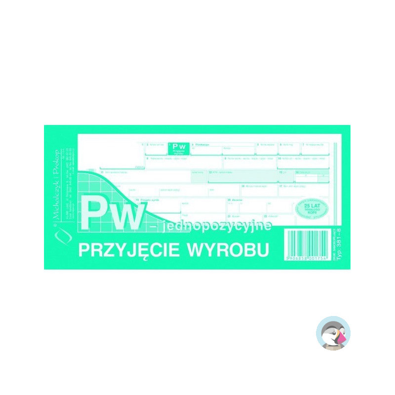 381-8 PW Przyjęcie wyrobu jednopozycyjne Michalczyk i Prokop