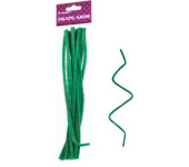 Druciki kreatywne zielone 6mm, dł.30cm (15) FANDY 170-2547