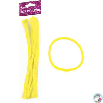 Druciki kreatywne żółte 6mm, dł.30cm (15) FANDY 170-2548