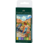 Pisaki artystyczne PITT ARTIST SUMMER 6 kolorów, etui 167178 Faber-Castell