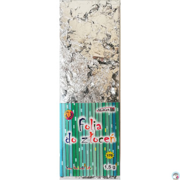 Folia do złoceń srebrna 1,5g MT-5238 ALIGA