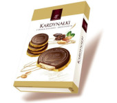 Ciastka TAGO KARDYNAŁKI 180g z kremem kakaowo-orzechowym