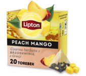Herbata LIPTON PIRAMID (20 torebek) czarna z Brzoskwinią & Mango