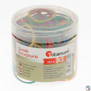 Gumki recepturki 40g mix tuba 313931 TITANUM