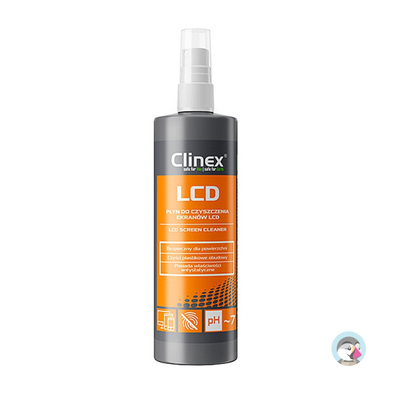 Płyn spray do czyszczenia ekranów LCD 200ml CL77687 CLINEX