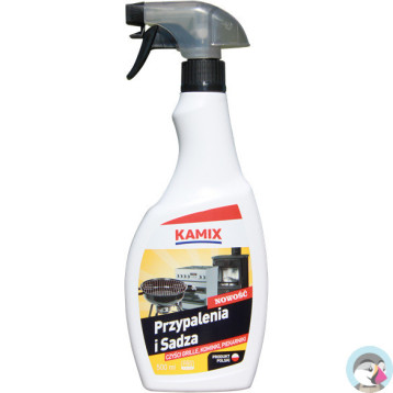 Płyn KAMIX PRZYPALENIA I SADZA czyści grille kominki piekarniki 500ml