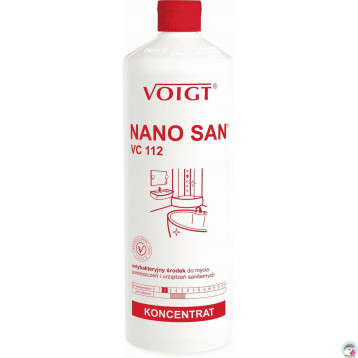 Płyn antybakteryjny do mycia pomieszczeń sanitarn.1L VC112 NANO SAN VOIGT